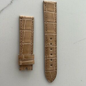 Authentic Chopard Croco 16MM Watch Strap Band Shiny Biege